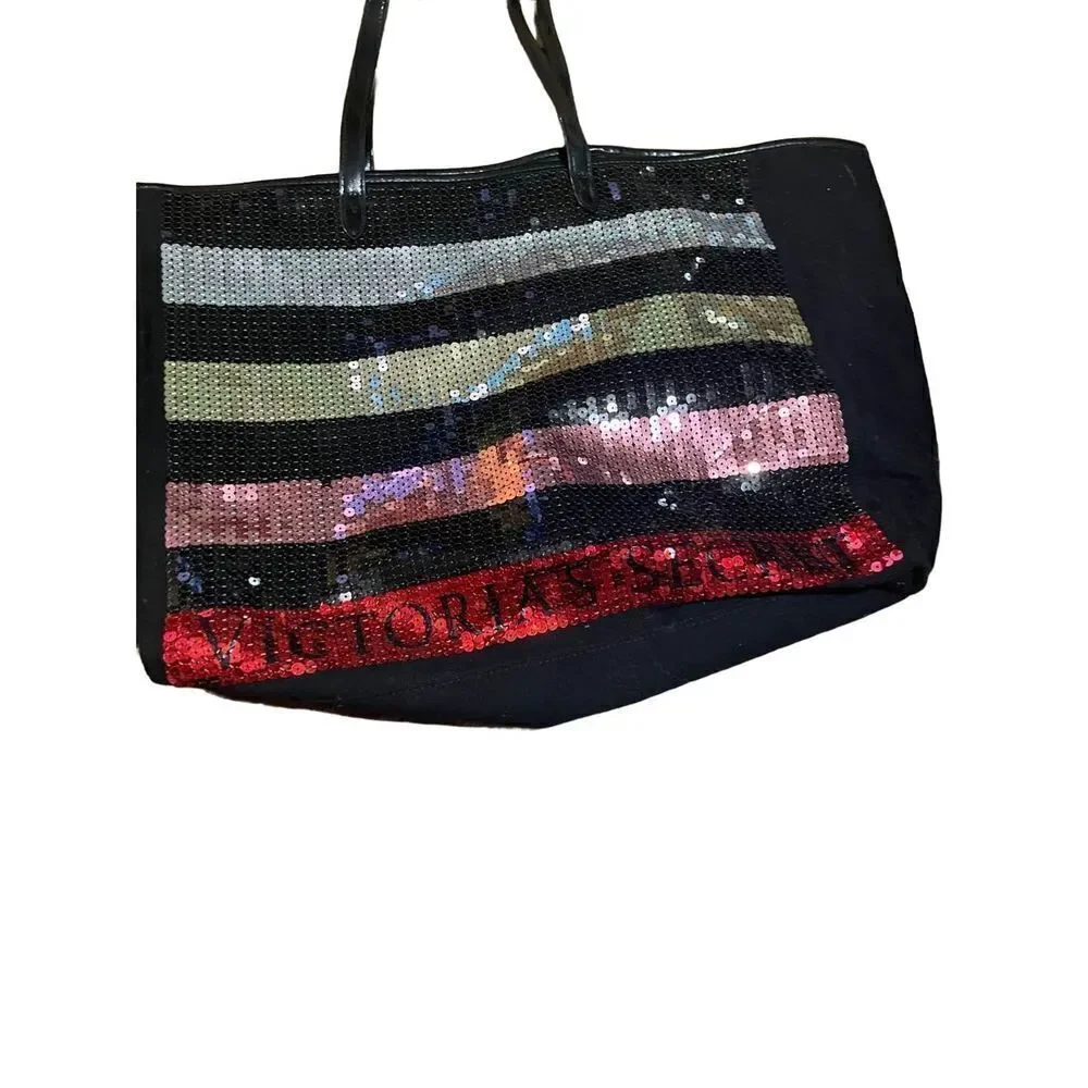 Victoria’s Secret multicolor sequin tote‎